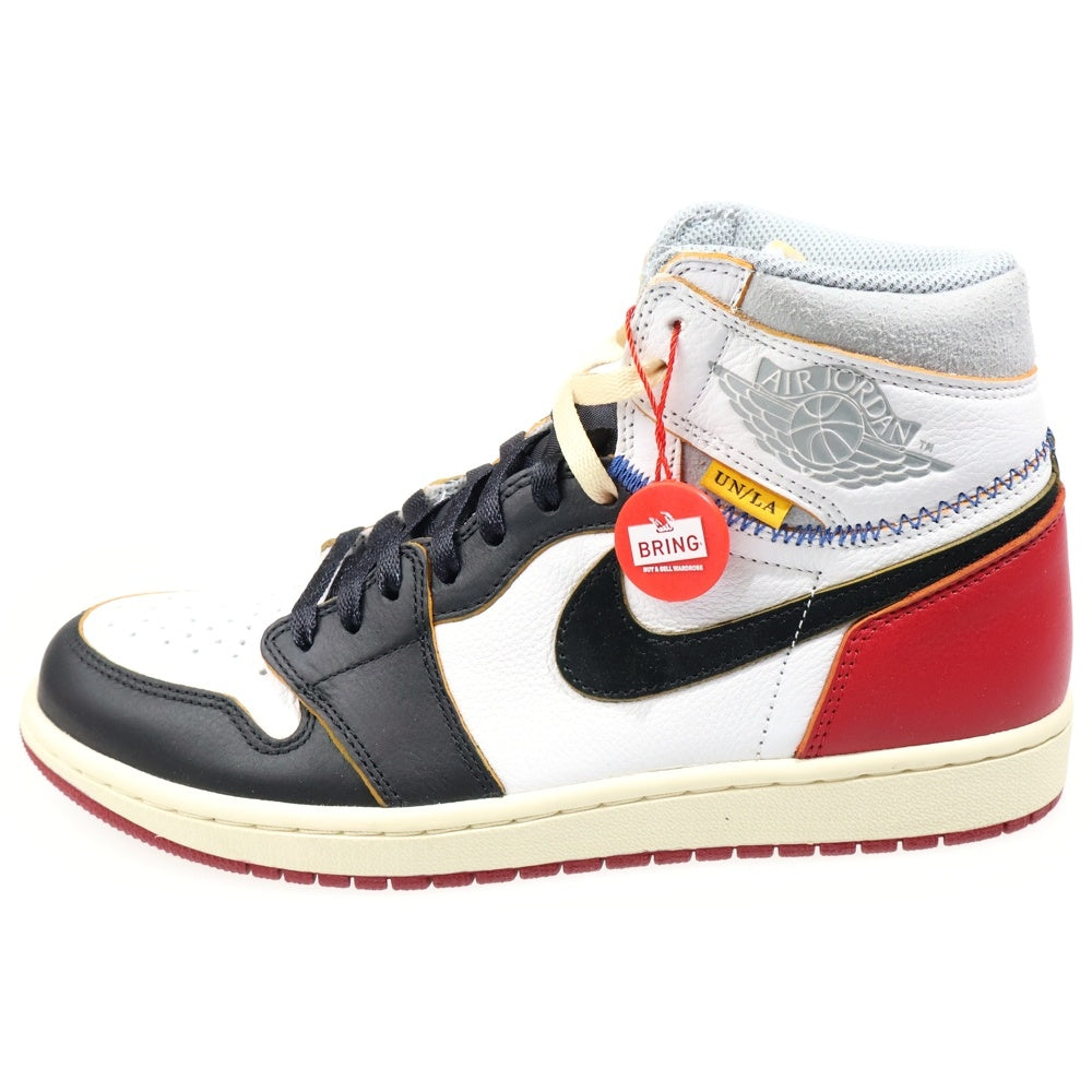 NIKE(ナイキ) ×UNION AIR JORDAN 1 RETRO HI NRG ユニオン エアジョーダン1 レトロ ハイカットスニーカー ホワイト/レッド US10/28.0cm BV1300-106