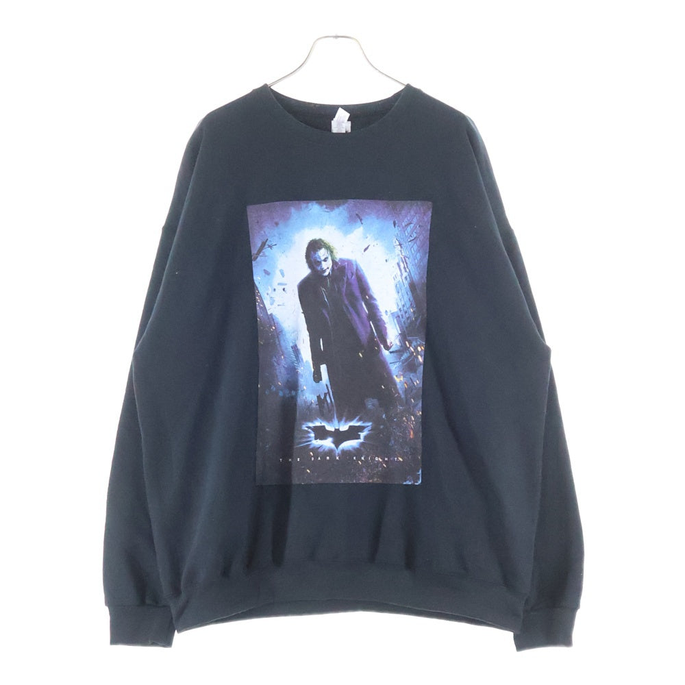 WACKO MARIA(ワコマリア) THE DARK KNIGHT TRILOGY CREW NECK SWEAT SHIRT フロントプリント クルーネックスウェットシャツ ブラック TDKT-WM-SS03
