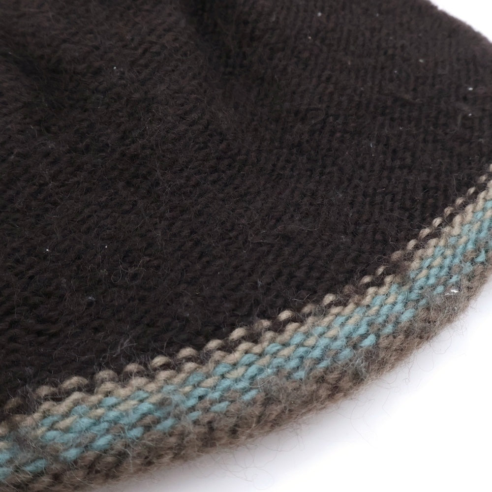 CA4LA(カシラ) モヘア素材 ビーニー ブラウン