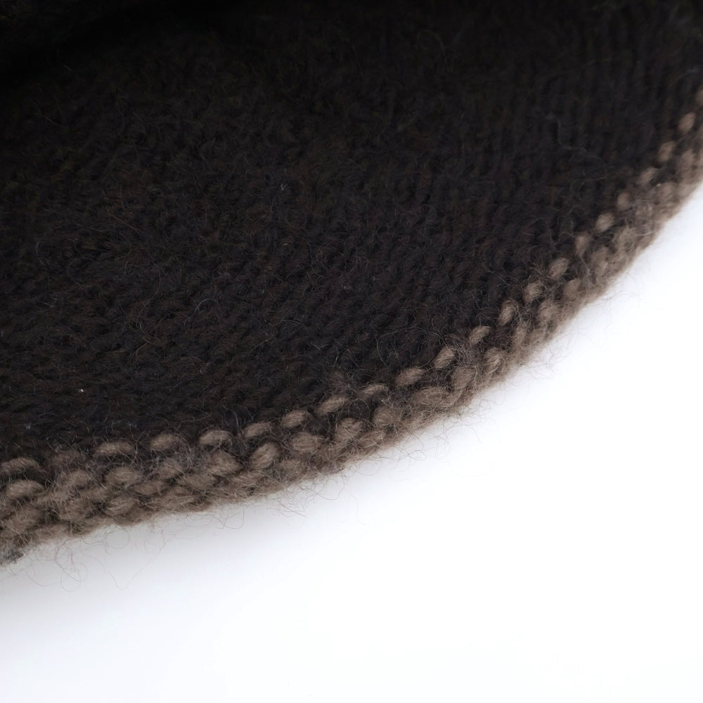 CA4LA(カシラ) モヘア素材 ビーニー ブラウン