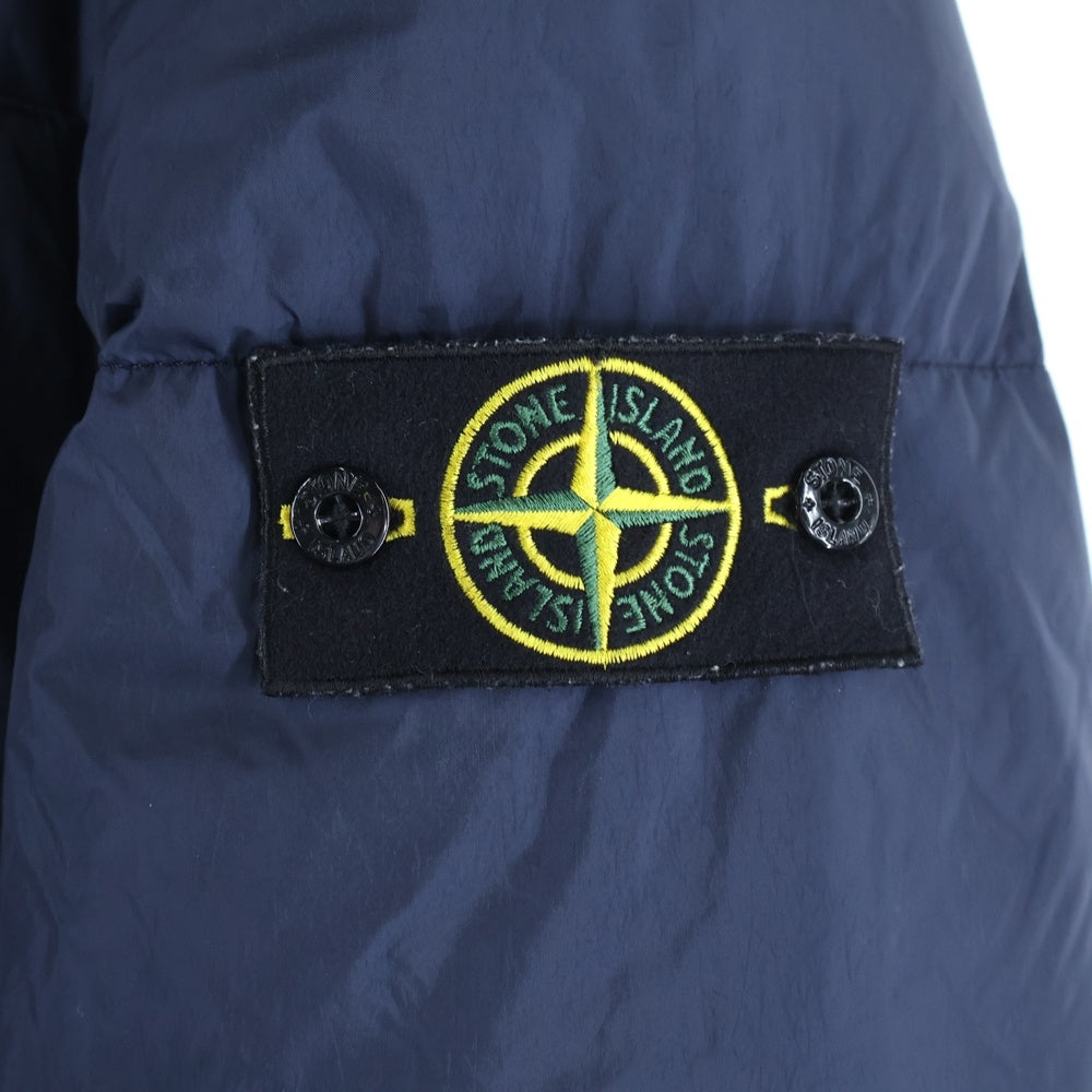 STONE ISLAND(ストーンアイランド) GARMENT DYED ガーメントダイ ジップアップナイロンダウンジャケット ネイビー 671540223