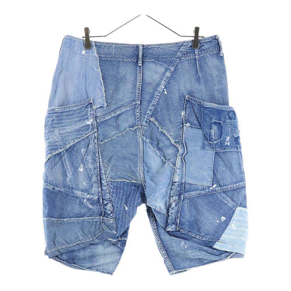 KAPITAL(キャピタル) パッチワーク ウォッシュ加工 ボタンフライ