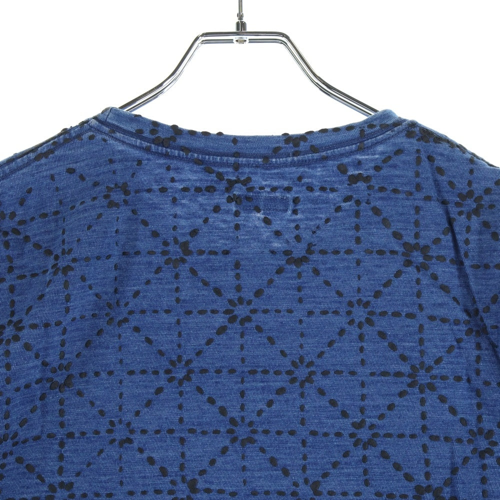 KAPITAL(キャピタル) BORO 道着 刺し子 天竺 クルーネック 半袖Tシャツ カットソー インディゴ K0R708SC06