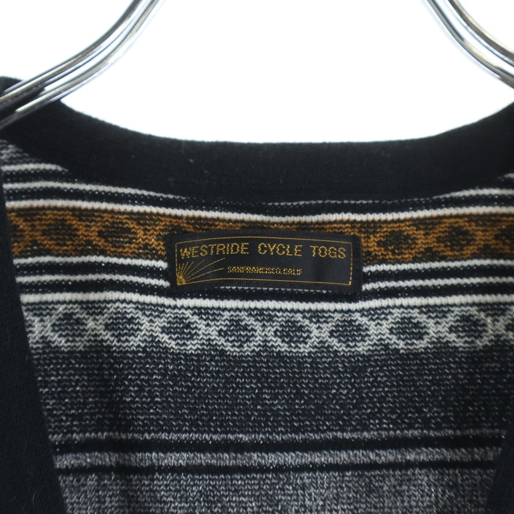 NO BRAND(ノーブランド) WESTRIDE CYCLE TOGS ウエストライド ボーダー柄 ベスト マルチカラー