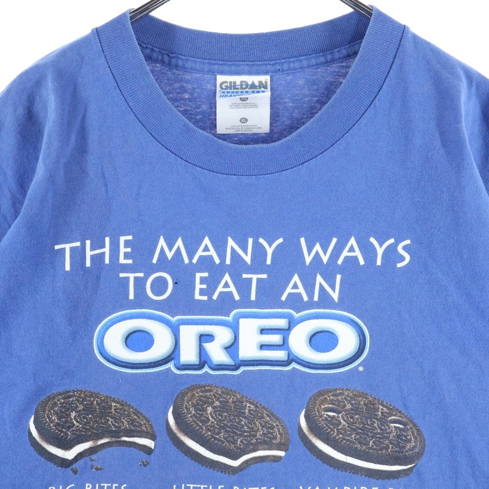 VINTAGE(ヴィンテージ) 00s OREO オレオ フロントプリント 半袖Tシャツ カットソー ブルー