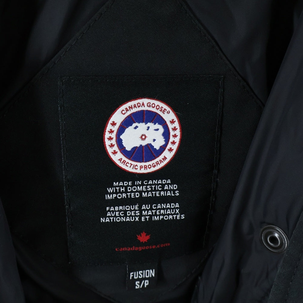 CANADA GOOSE(カナダグース) SHELBURNE PARKA シェルバーン パーカー ファー フーデッド ジップアップ ダウン ロングジャケット コート ブラック レディース 3802LA