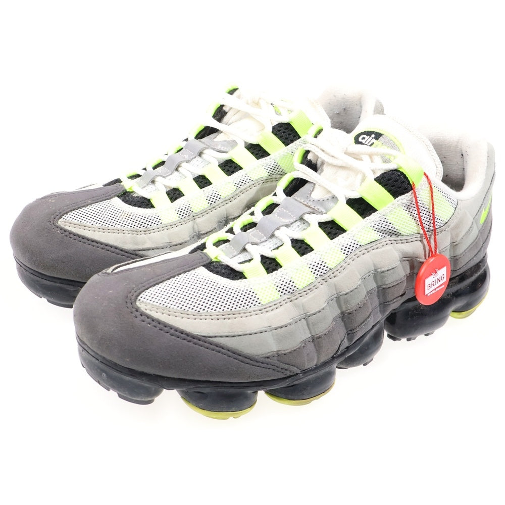 NIKE(ナイキ) AIR VAPORMAX 95 Neon AJ7292-001 エアヴェイパーマックス ネオン ローカットスニーカー グレー/イエロー US9/27.0cm