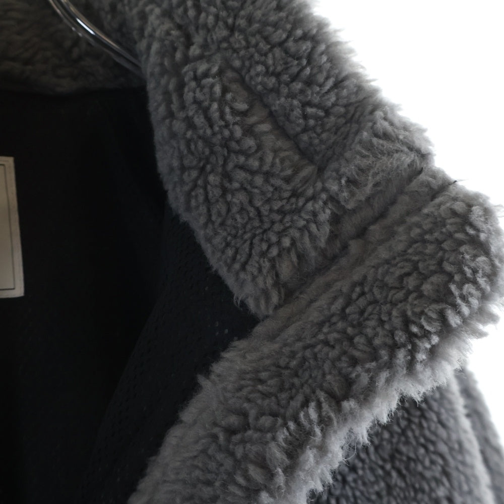 WOOLRICH(ウールリッチ) フロントロゴ ジップアップ フリースジャケット グレー/ブラック WJOU0075EC
