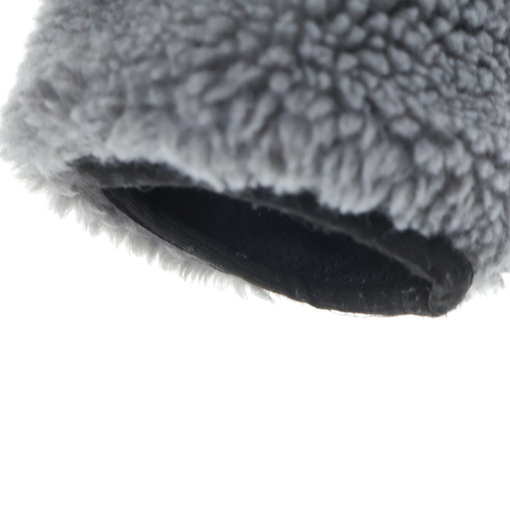 WOOLRICH(ウールリッチ) フロントロゴ ジップアップ フリースジャケット グレー/ブラック WJOU0075EC