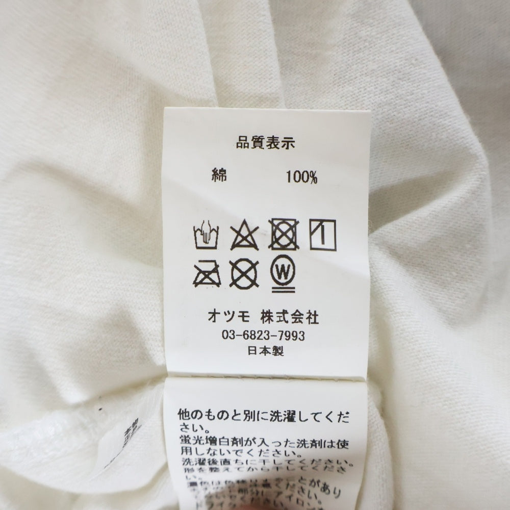 WASTED YOUTH(ウェイステッドユース) フロントプリント クルーネック 半袖Tシャツ カットソー ホワイト