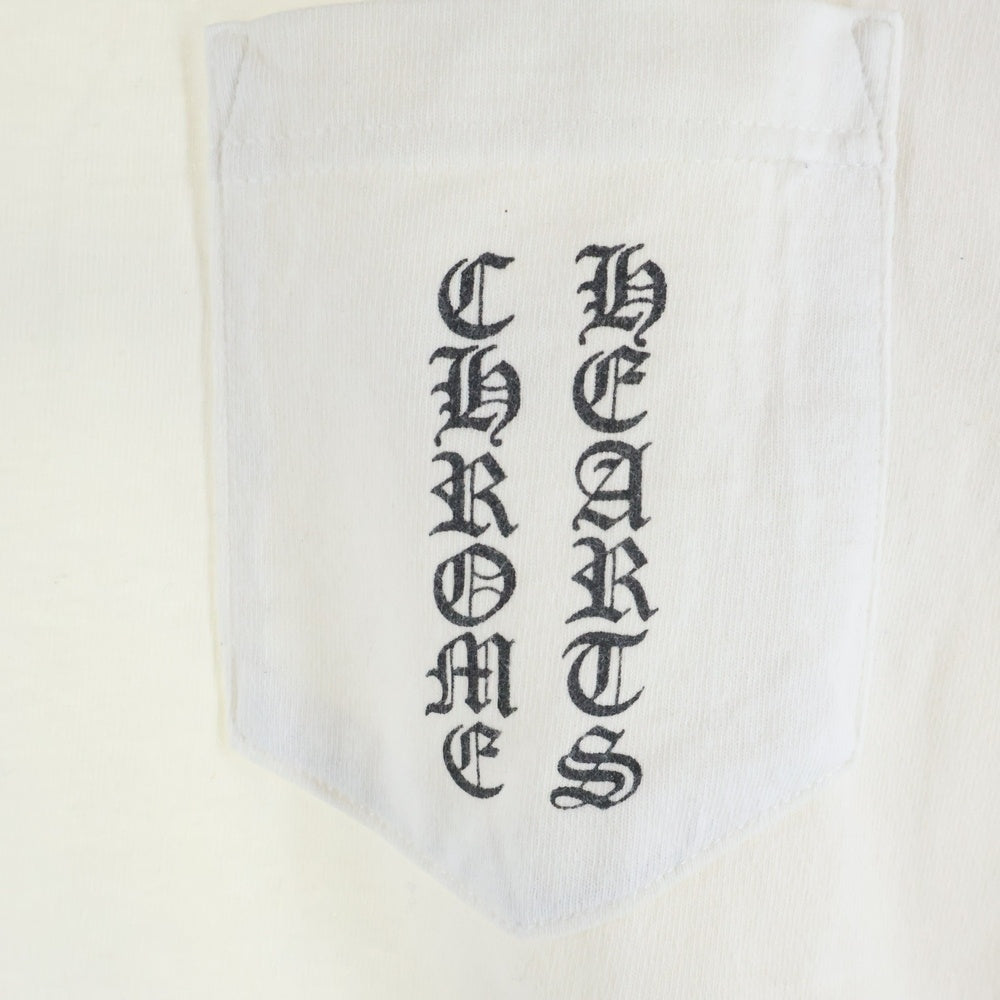 CHROME HEARTS(クロムハーツ) OLD CH L/S T-SHIRT オールド スクロールプリント 長袖Tシャツ ロングスリーブカットソー ホワイト
