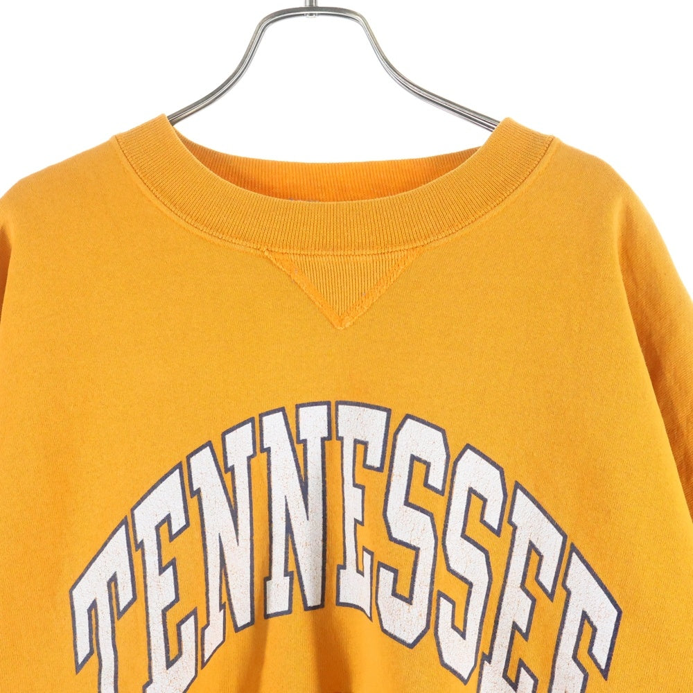 RUSSELL ATHLETIC(ラッセルアスレチック) 90S TENNESSEE 前V カレッジロゴ 長袖スウェット トレーナー オレンジ