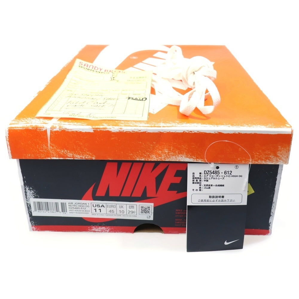 NIKE(ナイキ) AIR JORDAN 1 HIGH OG Lost & Found/Chicago エアジョーダンワン ロストアンドファウンド シカゴ ハイカットスニーカー レッド/ホワイト US11/29.0cm DZ5485-612