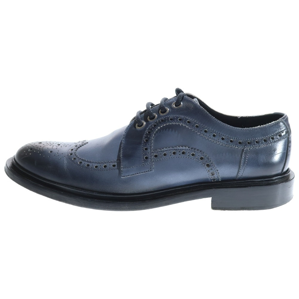 JIMMY CHOO(ジミーチュウ) ウィングチップ レザー ドレスシューズ ブルー/ブラック