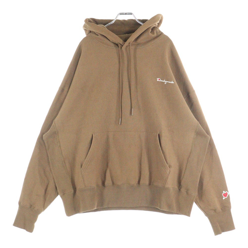 READY MADE(レディメイド) Carnation Exclusive カーネーション バックプリント フーディー プルオーバー スウェットパーカー ブラウン RE-CO-BR-00-00-305