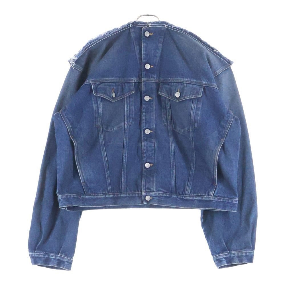 MM6 Maison Margiela(エムエムシックスメゾンマルジェラ) 23SS フラットデザインオーバーサイズドデニムジャケット S52AM0225 インディゴ