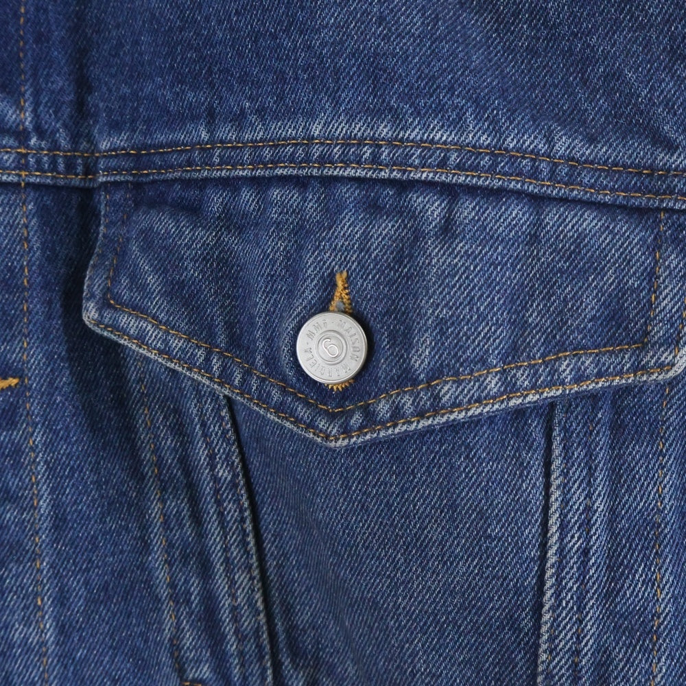 MM6 Maison Margiela(エムエムシックスメゾンマルジェラ) 23SS フラットデザインオーバーサイズドデニムジャケット S52AM0225 インディゴ