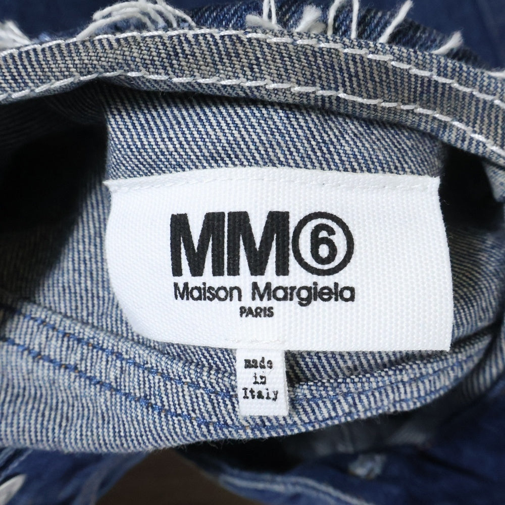 MM6 Maison Margiela(エムエムシックスメゾンマルジェラ) 23SS フラットデザインオーバーサイズドデニムジャケット S52AM0225 インディゴ