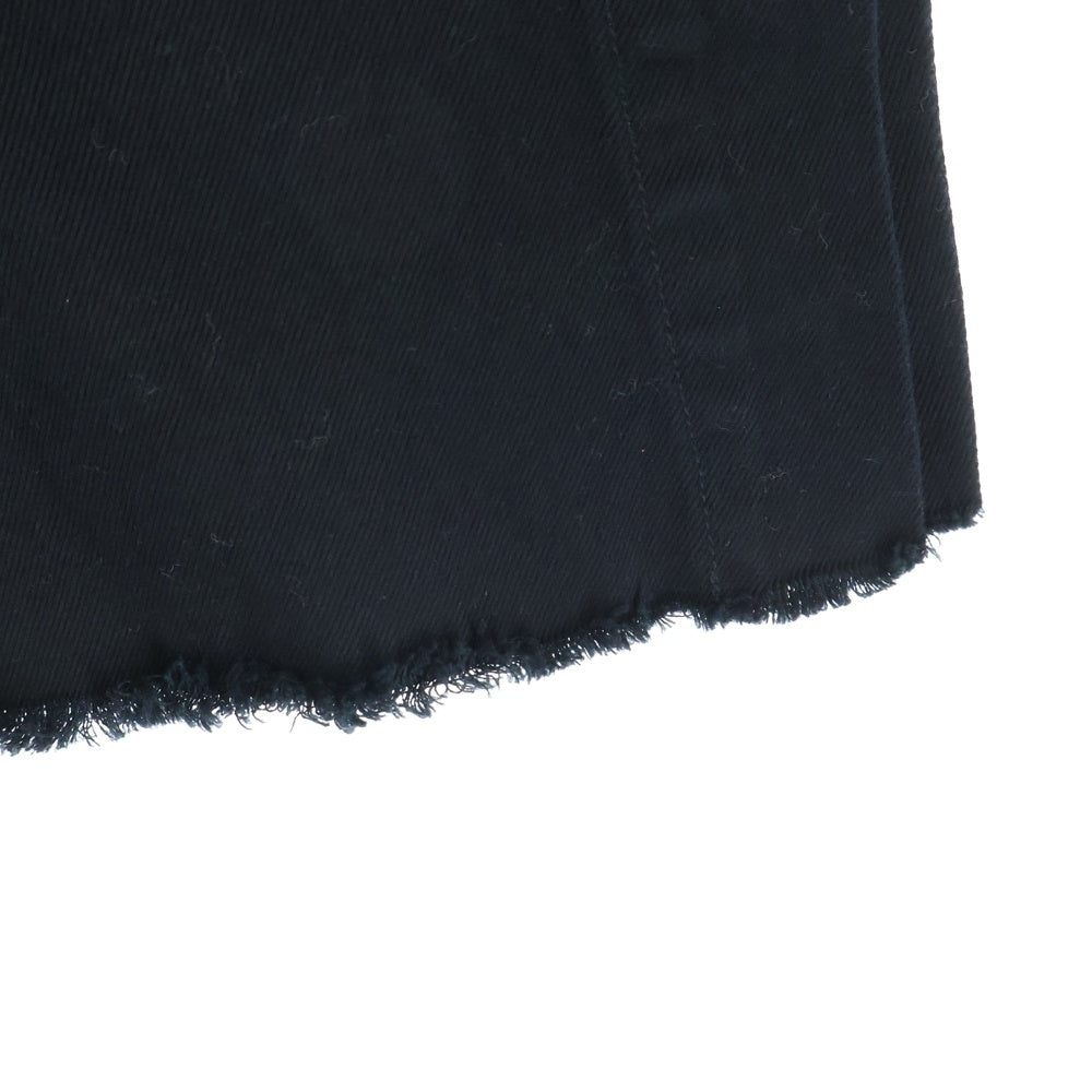 DIESEL(ディーゼル) ロゴチャーム付き ジップフライ ガウチョパンツ レディース ブラック