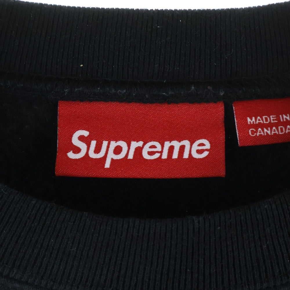 SUPREME(シュプリーム) 25AW Small Box Crewneck スモールボックスロゴ クルーネック 長袖スウェット トレーナー ブラック