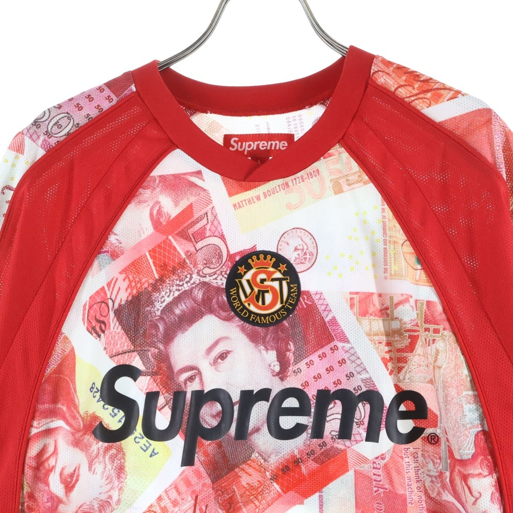 SUPREME(シュプリーム) 25AW Pounds Soccer Jersey パウンズ サッカー ジャージ 半袖シャツ レッド