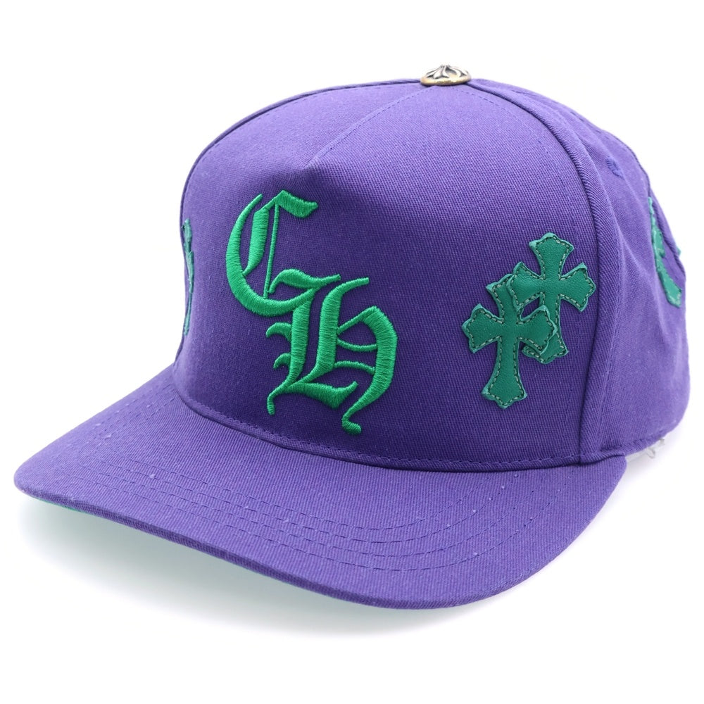 CHROME HEARTS(クロムハーツ) Trucker Cap クロスパッチ CH刺繍 トラッカーキャップ 帽子 パープル/グリーン