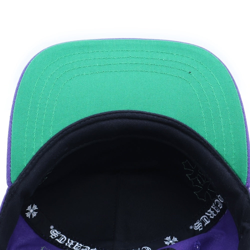 CHROME HEARTS(クロムハーツ) Trucker Cap クロスパッチ CH刺繍 トラッカーキャップ 帽子 パープル/グリーン