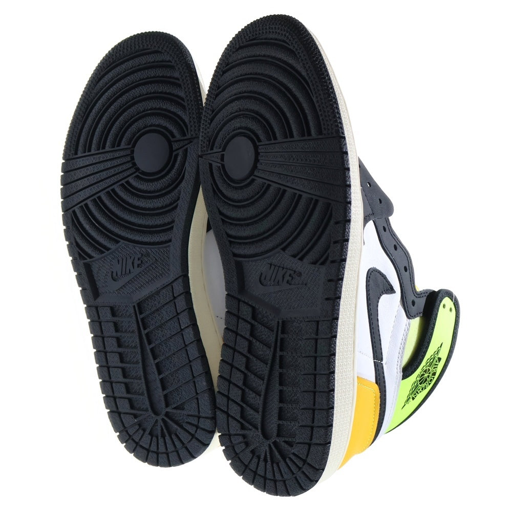 NIKE(ナイキ) AIR JORDAN 1 HIGH OG Volt Gold エアジョーダンワン ボルトゴールド ハイカットスニーカー イエロー/ホワイト US8/26.0cm 555088-118