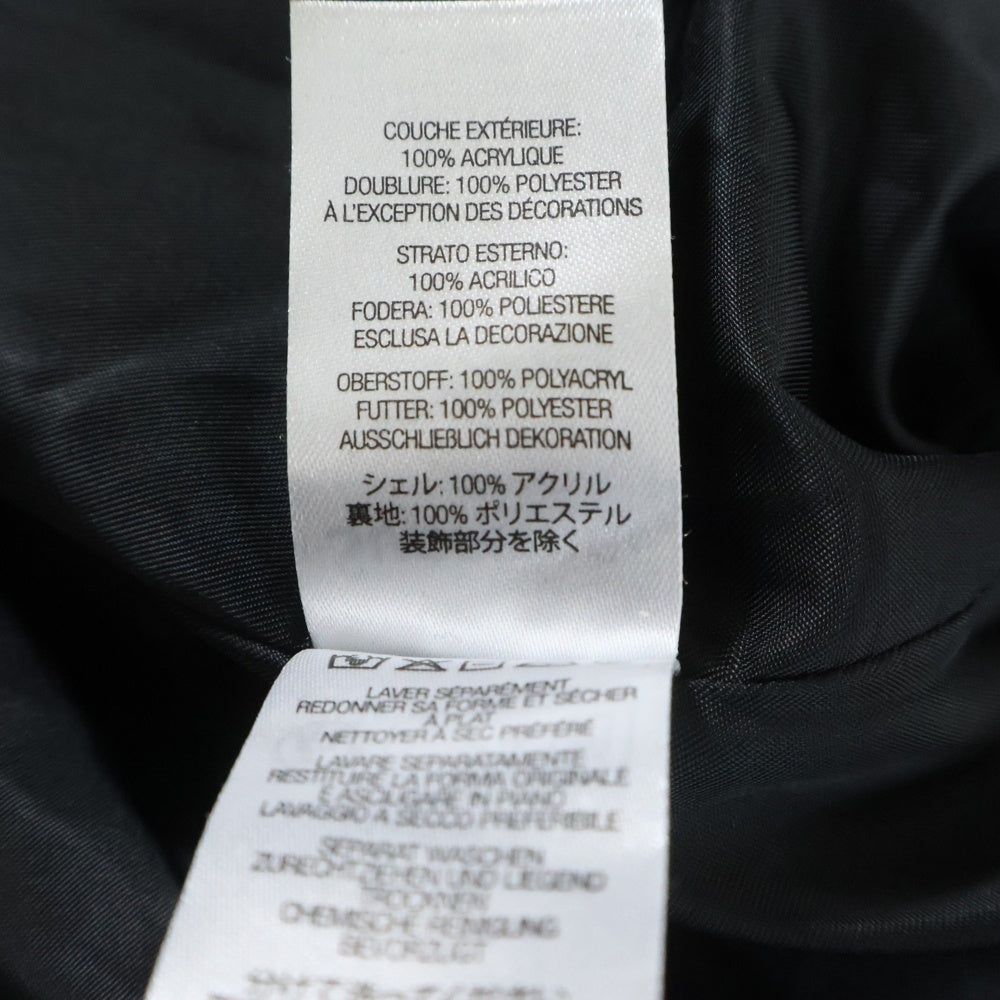 SUPREME(シュプリーム) 23SS Pinstripe Varsity Zip Up Sweater ピンストライプ バーシティ ジップアップ 長袖セーター ブラック/レッド