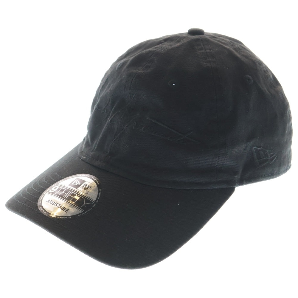 NEW ERA(ニューエラ) ×Yohji Yamamoto ヨウジヤマモト フロント刺繍 ベースボールキャップ ブラック HN-H89-972