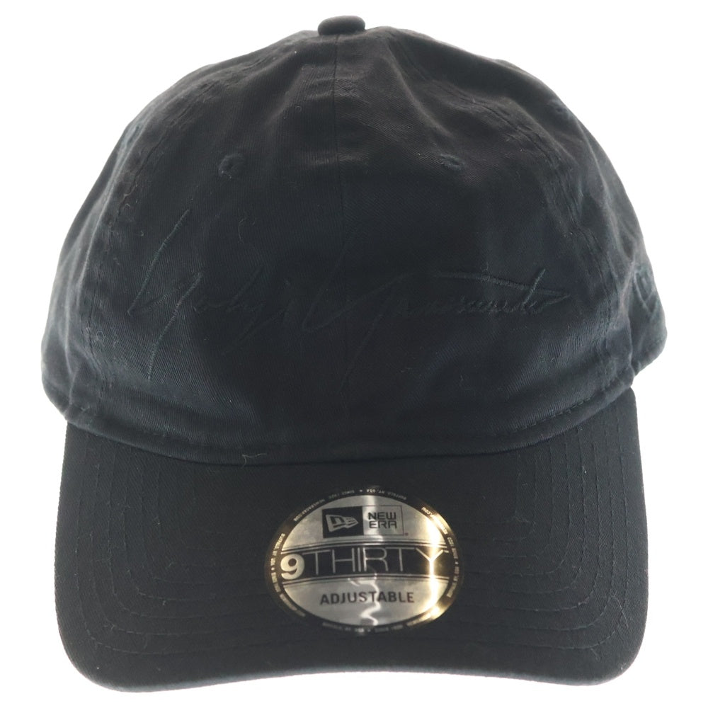 NEW ERA(ニューエラ) ×Yohji Yamamoto ヨウジヤマモト フロント刺繍 ベースボールキャップ ブラック HN-H89-972