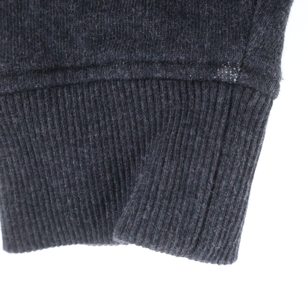 SAINT LAURENT PARIS(サンローランパリ) フロント ロゴプリント クルーネック スウェット ブラック YB2OE 1466