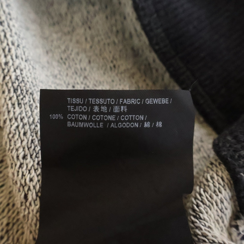 SAINT LAURENT PARIS(サンローランパリ) フロント ロゴプリント クルーネック スウェット ブラック YB2OE 1466