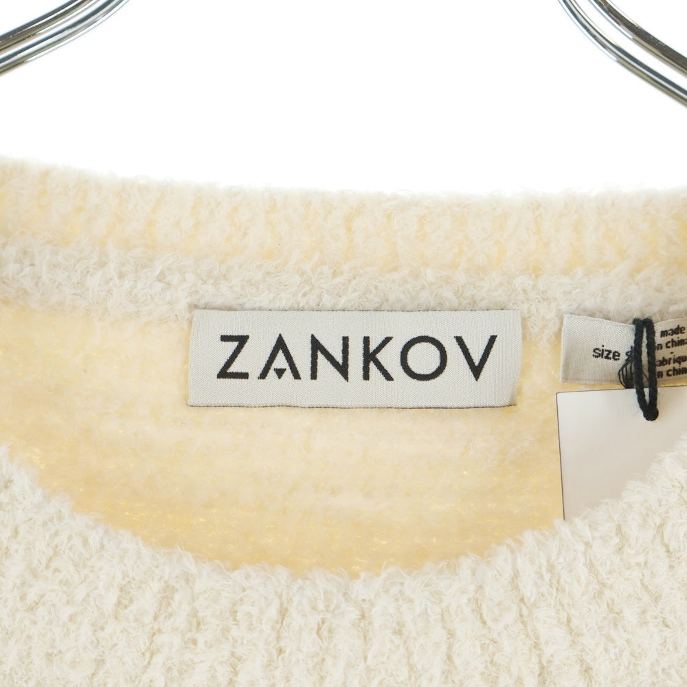 NO BRAND(ノーブランド) ZANKOV ザンコフ クルーネック 長袖ニット セーター アイボリー
