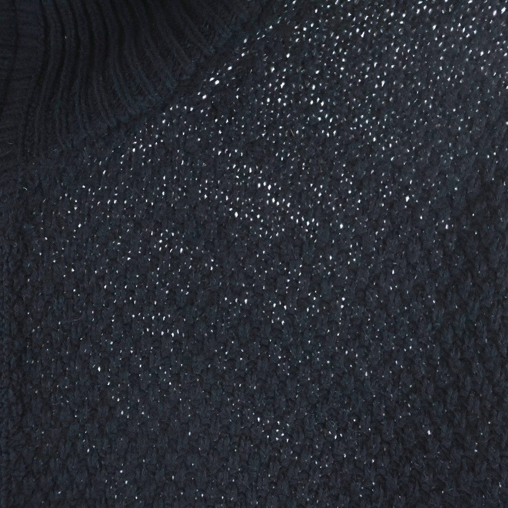 NUMBER (N)INE(ナンバーナイン) 05AW THS期 ジップアップ ドライバーズ長袖ニット ブラック 0357933495