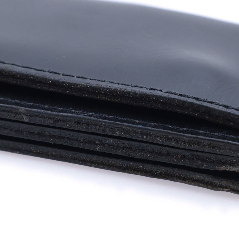 Hideandseek(ハイドアンドシーク) チェーン付き レザートラッカー ロングウォレット ブラック