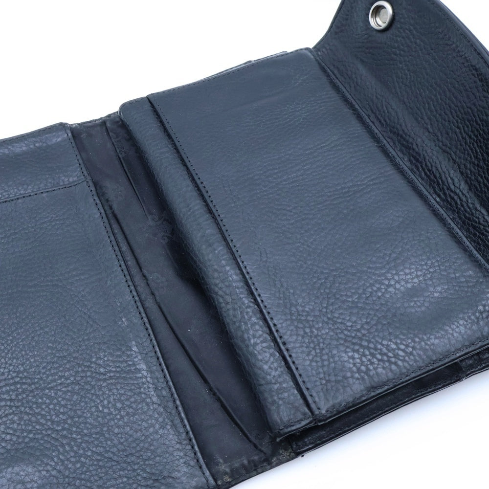 CHROME HEARTS(クロムハーツ) WAVE ウェーブ レザーウォレット 財布 ブラック BCA374