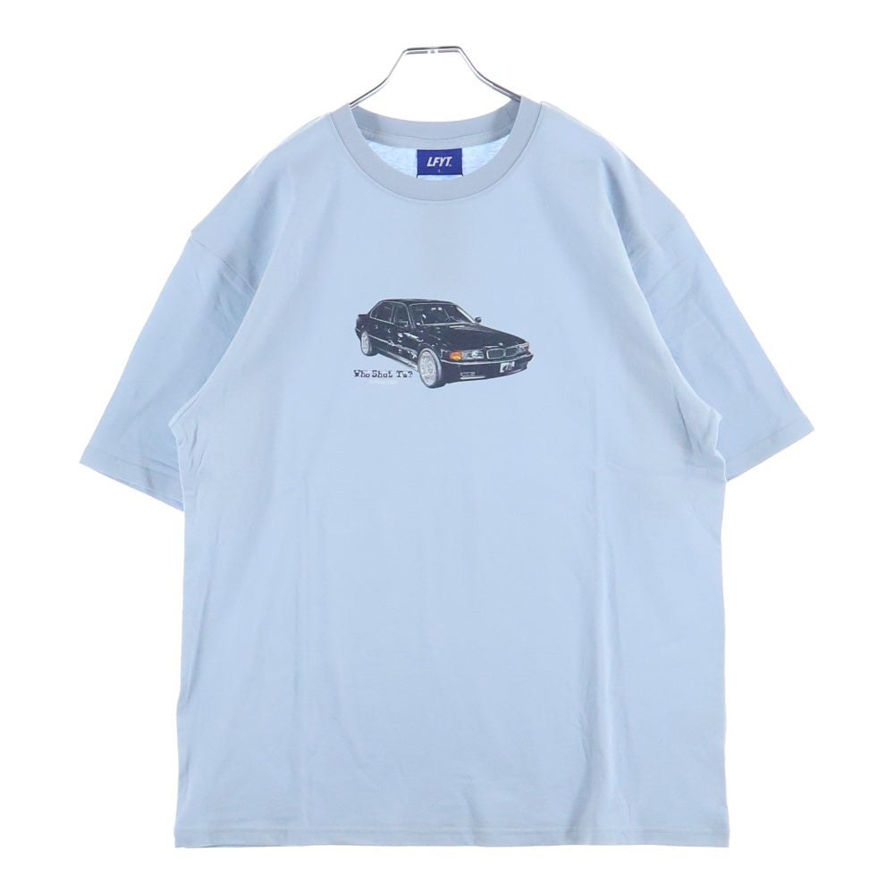 LFYT(エルエフワイティー) カープリント クルーネック 半袖Tシャツ カットソー ライトブルー LS250108