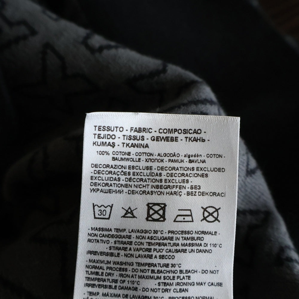 Armani Exchange(アルマーニ エクスチェンジ) HALF ZIP PULLOVER ロゴ総柄 ハーフジップ 長袖セーター ブラック 6RZM1K ZMQ7Z