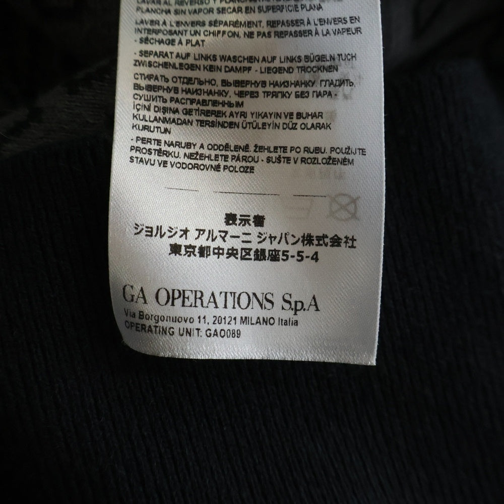 Armani Exchange(アルマーニ エクスチェンジ) HALF ZIP PULLOVER ロゴ総柄 ハーフジップ 長袖セーター ブラック 6RZM1K ZMQ7Z