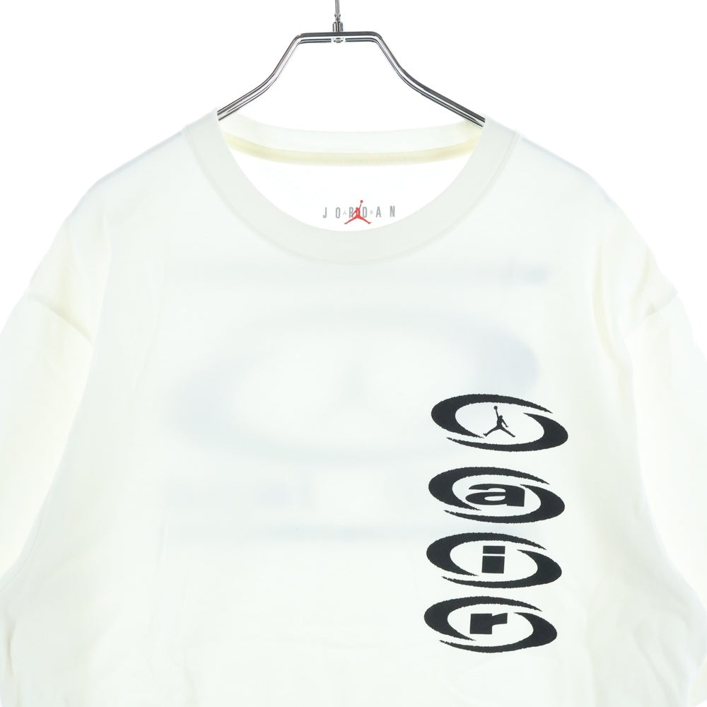 NIKE(ナイキ) JORDAN BRAND M J TS AIR TEE SAIL ロゴプリント クルーネック 半袖Tシャツ カットソー ホワイト DZ5514-133