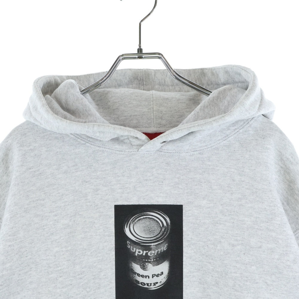 SUPREME(シュプリーム) 24SS Soup Can Hooded Sweatshirt スープ缶プリント フーデッド プルオーバー スウェットパーカー グレー