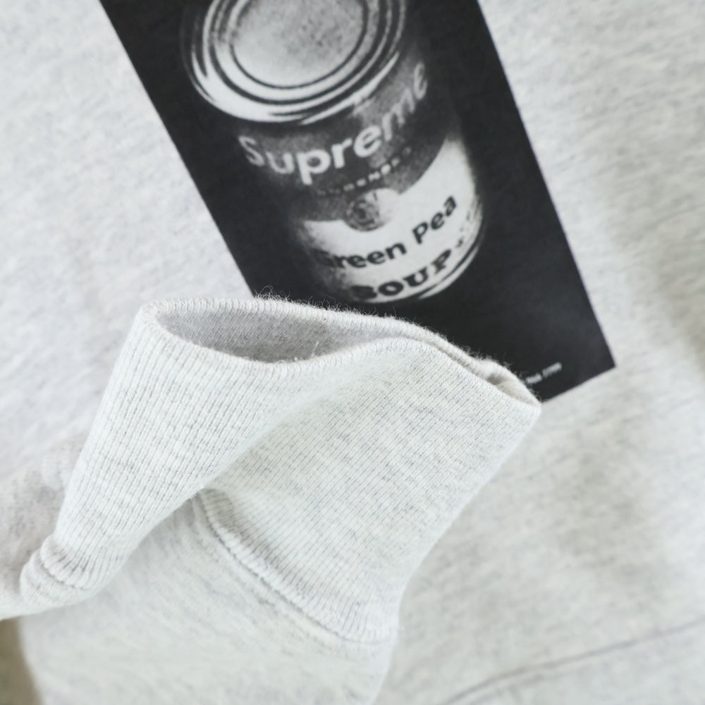 SUPREME(シュプリーム) 24SS Soup Can Hooded Sweatshirt スープ缶プリント フーデッド プルオーバー スウェットパーカー グレー