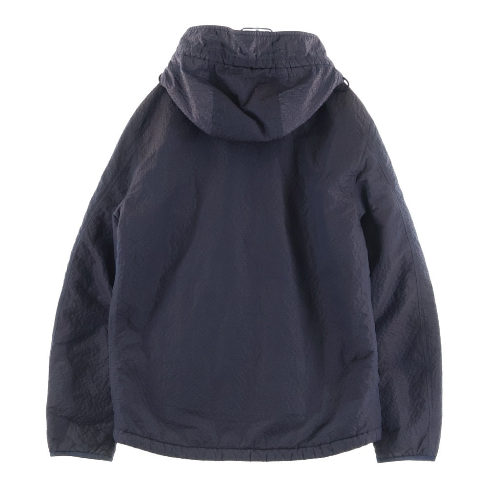 STONE ISLAND(ストーンアイランド) 20AW SEERSUCKER JACKET シアサッカー フーディー ジップアップジャケット ネイビー 731544234