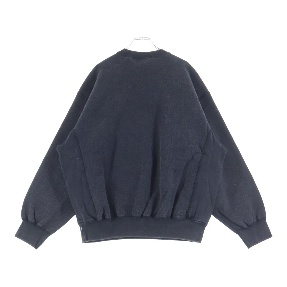 SUPREME(シュプリーム) 25SS Washed Box Logo Crewneck ウォッシュド ボックス ロゴ クルーネックスウェットトレーナー ブラック