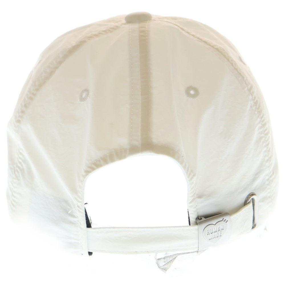 HUMAN MADE(ヒューマンメイド) 5PANEL NYLON CAP ロゴ刺繍 ナイロンキャップ 帽子 ホワイト HM29GD047