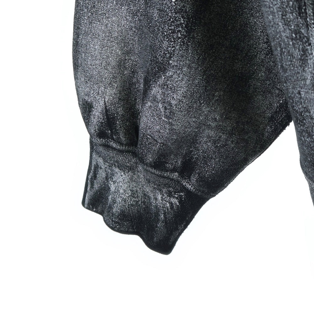 SUPREME(シュプリーム) 24SS ×MM6 Maison Margiela Foil Box Logo Hooded Sweatshirt エムエムシックスメゾンマルジェラ ボックスロゴ スウェット プルオーバーパーカー ブラック