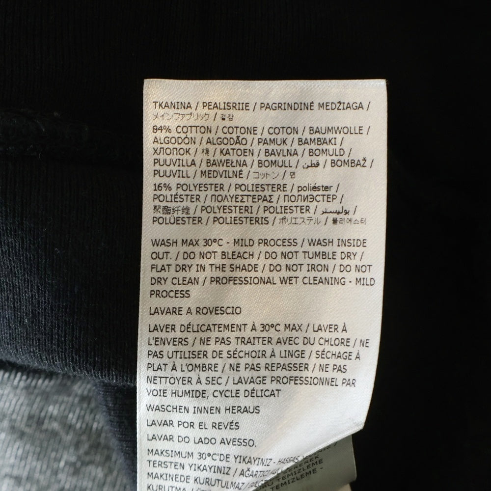 SUPREME(シュプリーム) 24SS ×MM6 Maison Margiela Foil Box Logo Hooded Sweatshirt エムエムシックスメゾンマルジェラ ボックスロゴ スウェット プルオーバーパーカー ブラック