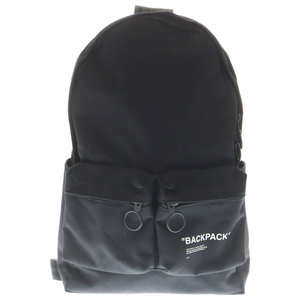 OFF-WHITE(オフホワイト) 18AW BACKPACK キャンバスバックパック リュックサック ブラック OMNB003E18074010