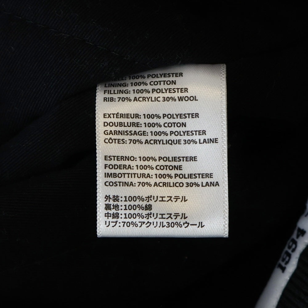 SUPREME(シュプリーム) 21AW ×Mitchell & Ness Varsity Jacket ミッチェルアンドネス サテン バーシティジャケット ブラック/レッド